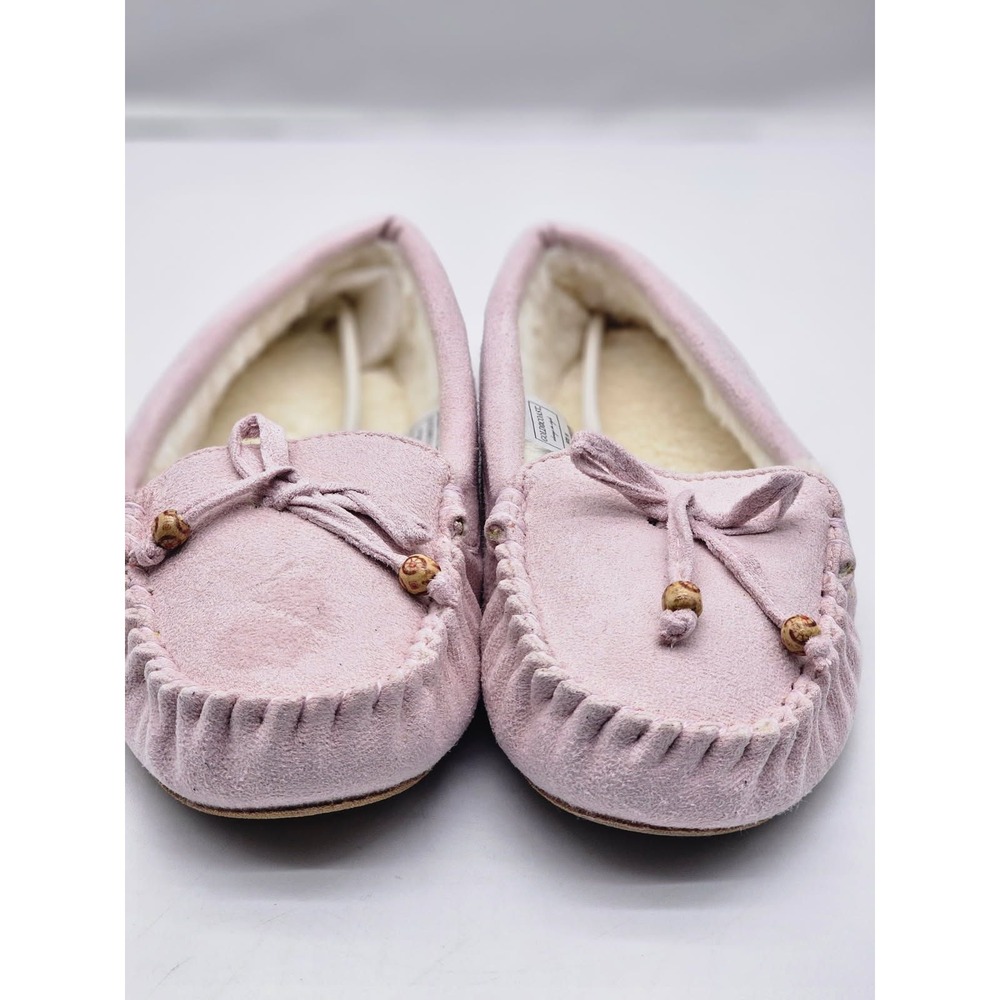 Gold Coast Moccasin Slippers Women's Size 10 Pink New Faux Suede Lined